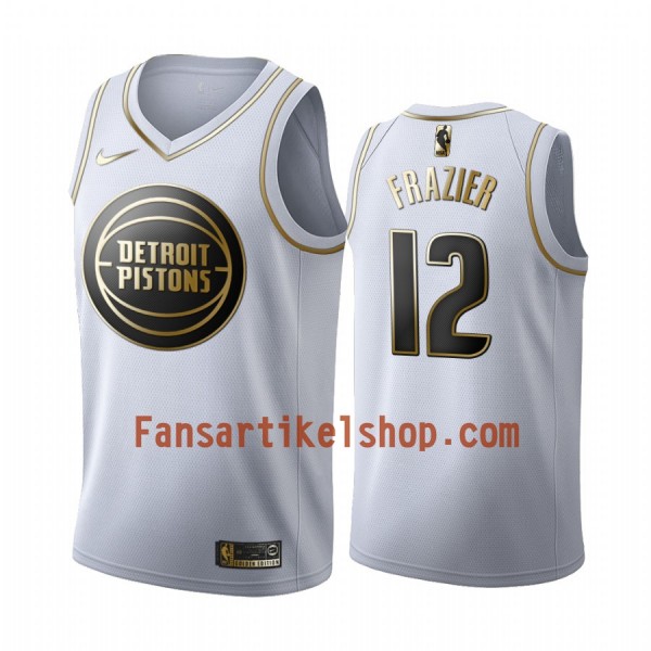 NBA Detroit Pistons Trikot Tim Frazier 12 Nike 2019-2020 Weiß Golden Edition Swingman - Herren NBA Detroit Pistons Trikot Tim Frazier 12 Nike 2019-2020 Weiß Golden Edition Swingman - Herren